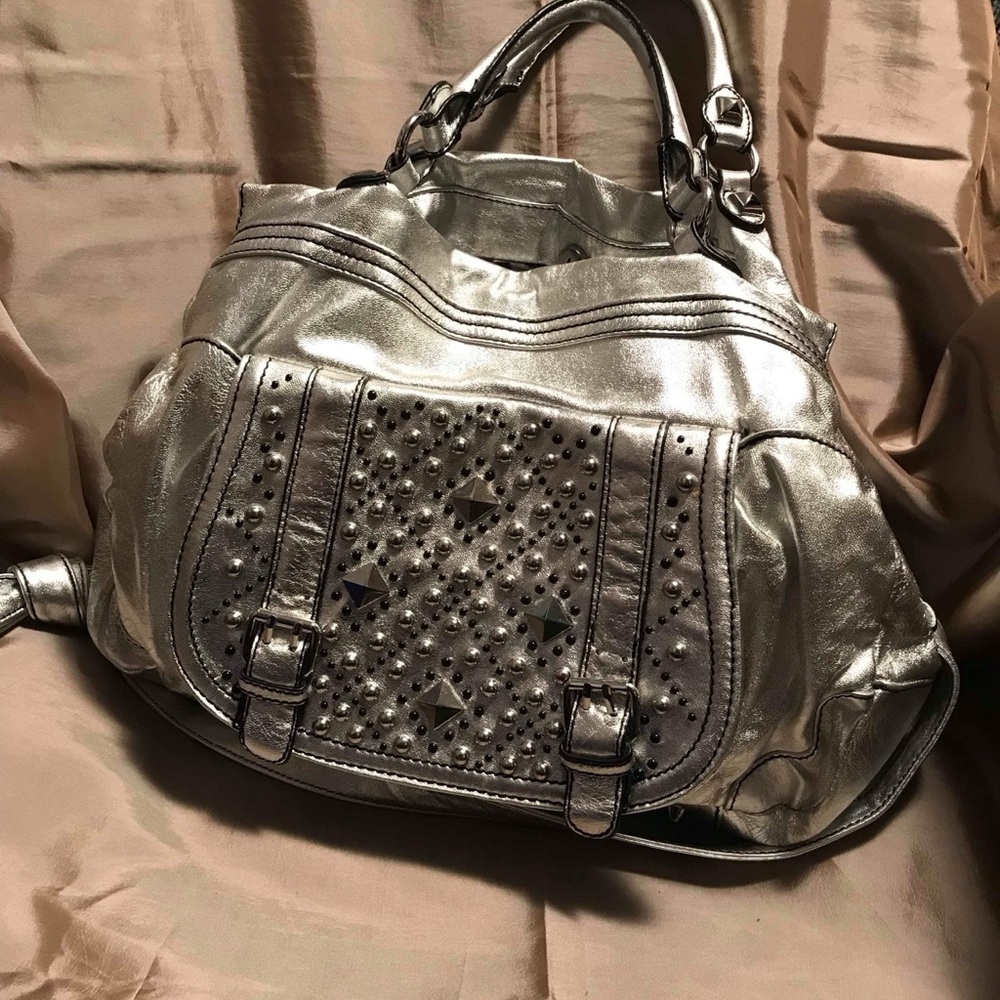 Silver Studded Women's Bag